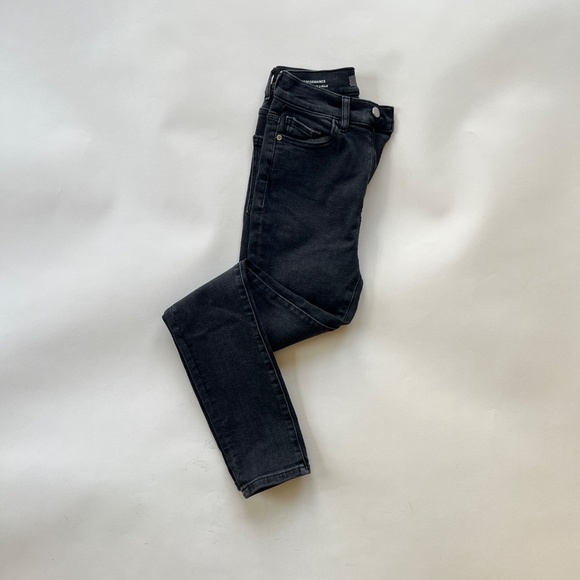 DL1961 "Farrow Skinny" High Rise Intasculpt Ankle Black Jeans - Size - 25 - Picture 3 of 13